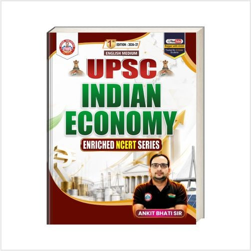 UPSC Indian Economy Enriched NCERT Series English Medium 1st Edition  Books By Ankit Bhati Sir Rojgar Publication