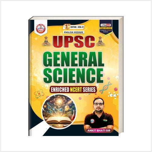 UPSC General Science  English Medium for Civil Services Exam Latest Edition Book by Ankit Bhati Sir Rojgar Publication